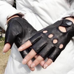 Quality High quality cheap leather gloves fingerless wholesale