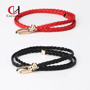 Quality Women'S Woven Thin Waist Belt Matching Dress Suit Needle Buckle Belt wholesale