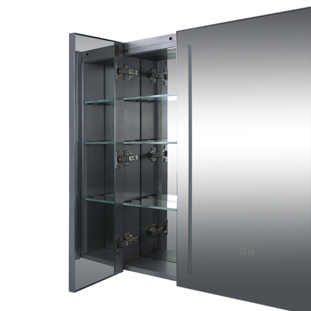 Modern Italian Bathroom Wall Cabinet Import LED Mirror Bathroom Vanity Cabinet