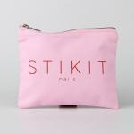 Custom Logo Makeup Pink Zipper Packaging Bag For Cosmetic