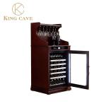 Home Glass Door Vertical Display Beverage Beer Wine Chiller Kitchen