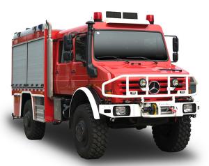 Quality 4x4 Unimog Forest Special Fire Truck with Double Cabin and Water Tank wholesale