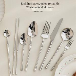 Quality 24pcs Luxury Gold Stainless Steel Cutlery Set 24-Piece Silverware for Hotel and Wedding wholesale