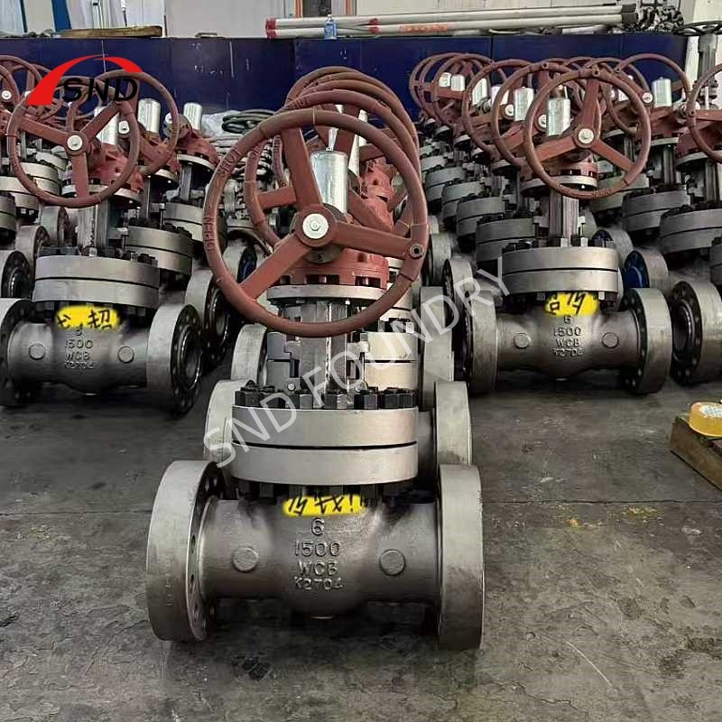 WC6 WC9 Valve Body Casting High Temperature Alloy Steel Castings Output