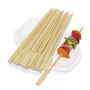 Quality Food Grade Disposable Flat Bamboo Paddle Skewer With Custom Logo wholesale
