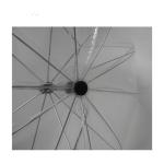 30 Inch Helmet Clear Dome See Through Umbrella Straight Wooden Handle