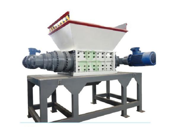 High Output Double Shaft Plastic Shredder Machine / Waste Plastic Automatic
