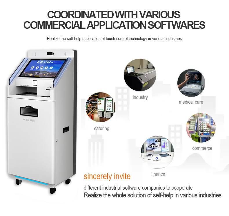 32 inch Reporting printing Machine Multifunction self service report collect terminal Kiosk