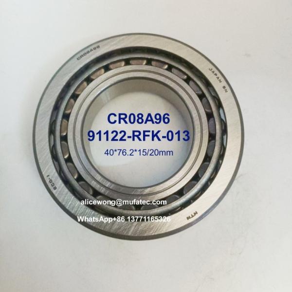 CR08A96 91122-RFK-013 40x76x15/20mm Inch Taper Roller Bearings for Honda Odyssey