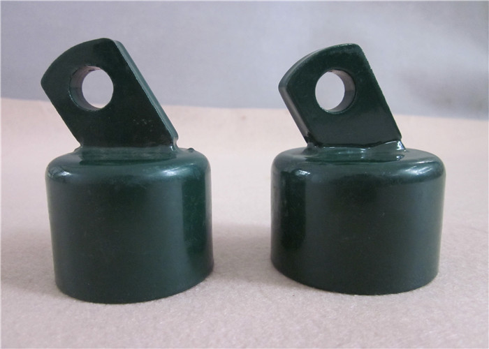 Smooth 1-3/8" Chain Link Fence Rail End / Chain Link Fence Fittings Easy Install