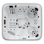 Portable 1 Lounge Outdoor Bathtub Mutil-Funtion Whirlpool Waterfall Spa Tub With