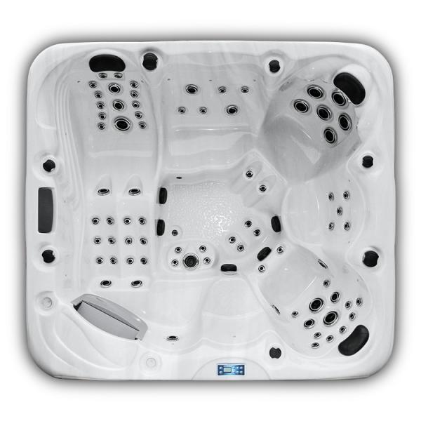 Portable 1 Lounge Outdoor Bathtub Mutil-Funtion Whirlpool Waterfall Spa Tub With