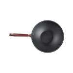 2.5kg Rose Gold Kitchen Frying Pans 32cm Uncoated With Steamer