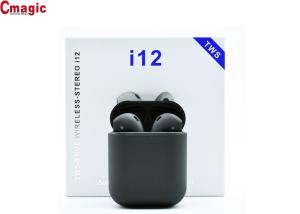 Quality Automatic Charging TWS Bluetooth Earphone I12 Black Auto Pairing Handsfree Headphones wholesale
