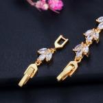 Cubic Zirconia Tennis Bracelets For Women Iced Out Chain Gold Color Bracelet