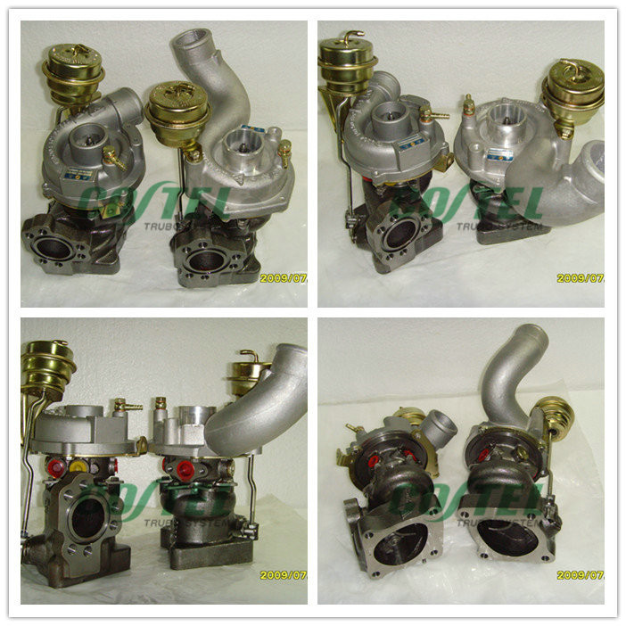 K03 53039700016+53039700017 53039880016 53039880017 Twin Turbocharger AUDI S4 A6 Allroad AJK ARE BES AGB V6 2.7L T C5