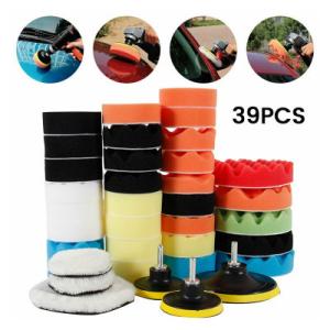Quality 39 Pcs 5 Inch Car Polishing Sponges Buffing Sponge Pads For Car Sanding Polishing Waxing wholesale