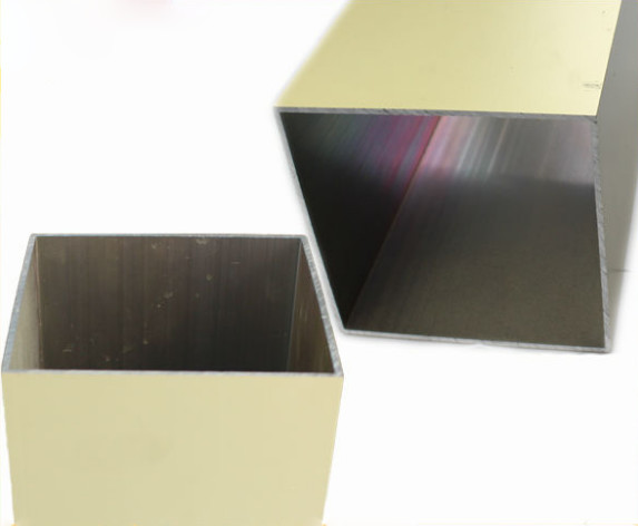 Multifunctional Powder Coated Aluminum Tubing , Extruded Aluminum Square Tube