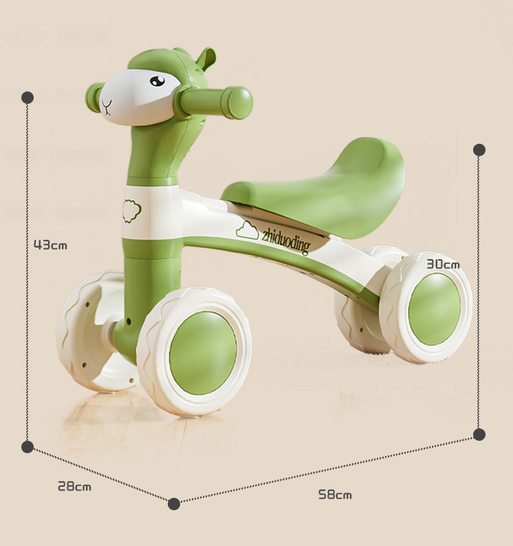 Unisex 12 Inch Toddler Balance Bike for Children's Stroller Handcart Push Bicycle