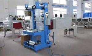 Quality PLC Driven Shampoo Bottle Shrink Film Packaging Machine wholesale