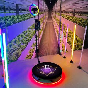 Quality Black Base Phone 360 Degree Photo Booth Video Automatic Ring Light wholesale