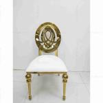 Classic Stackable Wedding Banquet Chair Stainless Steel Leather Wedding Chair