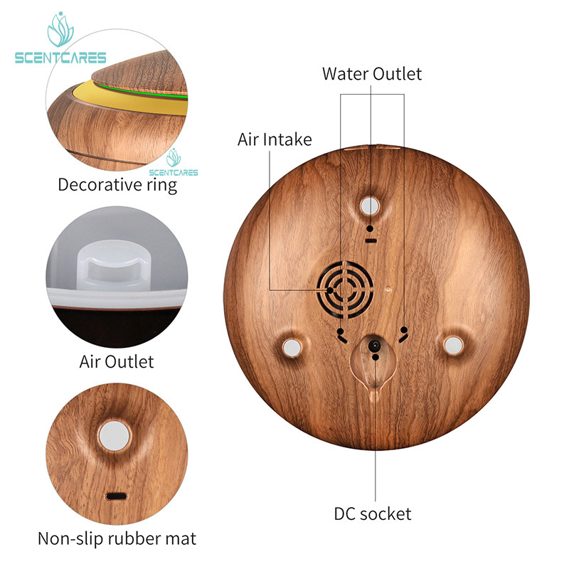6 Hours 50sqm Wood Grain Essential Oil Diffuser