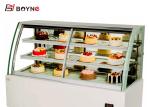 Table Top Chilled Cake Display Fridge Stainless Steel Air Cooling Demisting