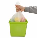 Customize Biodegradable Garbage Bags , White Disposable Food Waste Bags