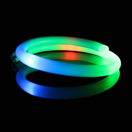 Multi-Color Toggle Switch LED Tube Bracelet For Concert, Carnivals, Sporting
