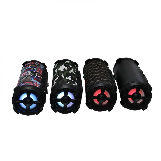 CH-M18 Barrel Bluetooth Speaker  With FM radio function, built-in 87.5-108MHz FM digital radio module, can automatically