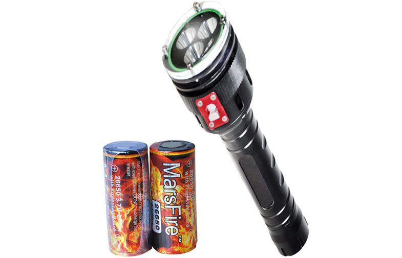 Black 2400LM LED Dive Torch