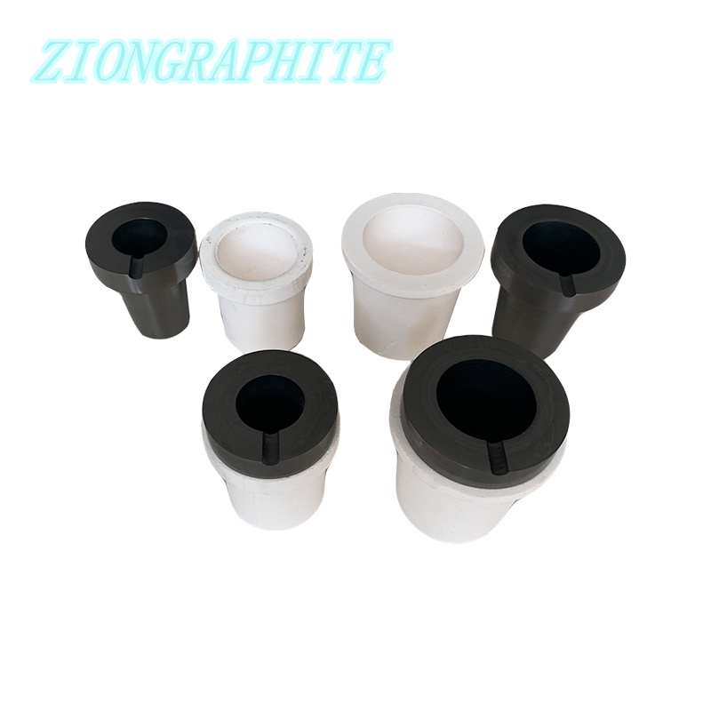 300g 700g 1KG 2KG High Pure Graphite Crucible Quartz Coat for Melting Gold and Silver