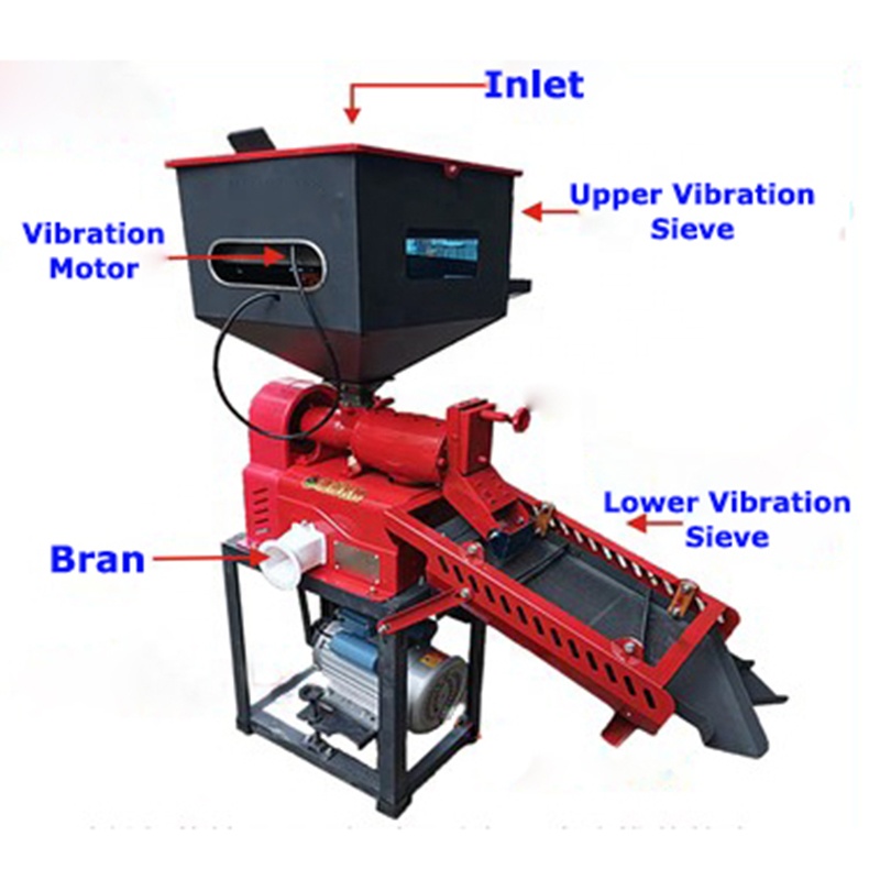 Mini Rice Mill Machinery Top 10 Laboratory Home Portable Polisher Machine for Small Farms