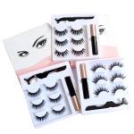 Reusable Liquid Eyeliner Magnetic Lashes , 16mm Magnetic Fake Eyelashes