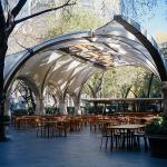 Tension Membrane Structure For Outdoor Dining Stylish Weather-Resistant