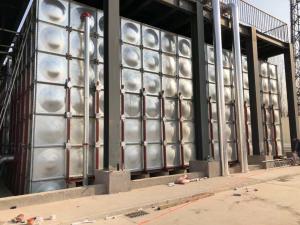Quality Bolted Assembled Hot Dip Water Tank Galvanised Panels Fire Fighting wholesale