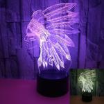 Africa Chieftain 3D night Lights Colorful Touch LED Vision Gifts Decorative
