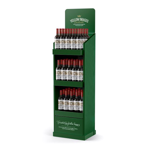Modern Free Standing Display Stand Wooden Food Display Stand For Grocery