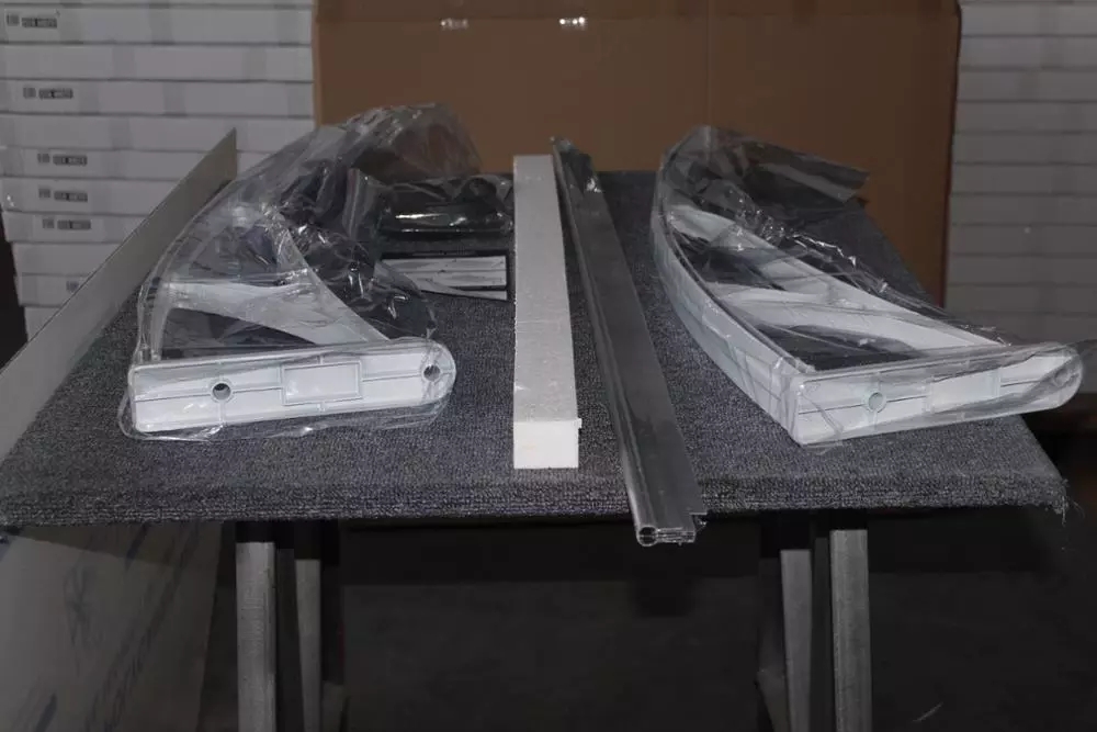 Aluminium Profile Connecting Parts 600*600mm Grey Polycarbonate Canopy