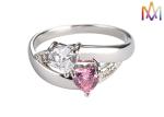 Mylongingcharm 3g Copper Heart Shaped Personalized Jewelry Ring