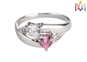 Quality Mylongingcharm 3g Copper Heart Shaped Personalized Jewelry Ring wholesale