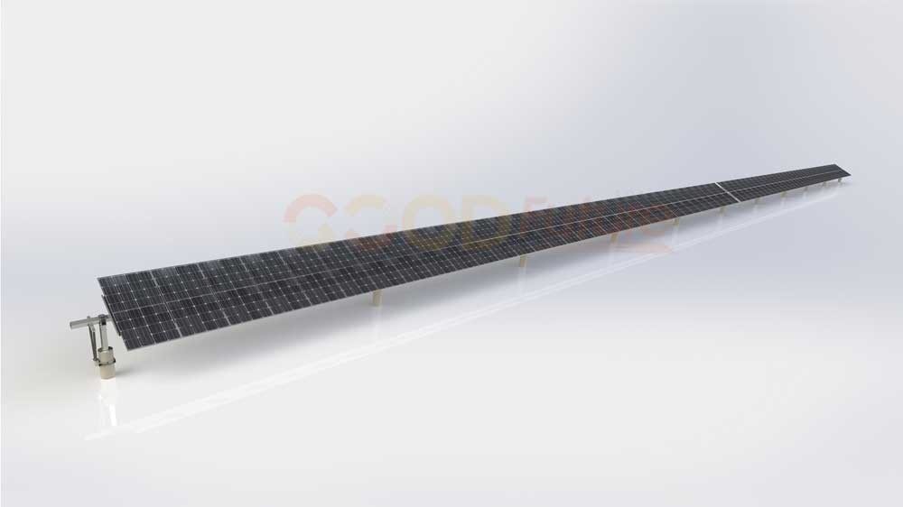 Ground Photovoltaic Sun Tracking Solar Panel Mount Single Axis