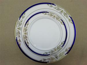 7 Inch Disposable China Like Dinner Plate No Cleanup With Rose Gold Disposable Plates. Re-Usable Rose Gold Party Plates