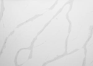 Quality Artificial Polished White 3200*1600MM Calacatta Quartz Stone wholesale