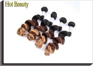 Quality 100% Human 7A Grade Human Hair , Peruvian Loose Wave Hair Bundles wholesale