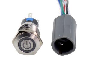 Quality Selflocking Waterproof IP65 16mm Anti Vandal Push Button Switch wholesale