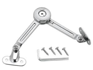 Quality Zinc Alloy Over Turn Cabinet Door Lift Support , Kitchen Cupboard Hydraulic Stays wholesale