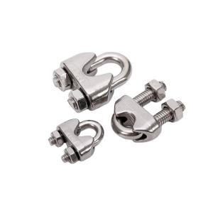 Quality Stainless Steel Wire Rope Clip Clamp in Metric Measurement for 4.6mm 7.9mm 10mm and 12mm Applications wholesale
