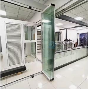 Quality Outdoor Aluminum Folding Door Frameless Tempered Bifolding Glass Door wholesale
